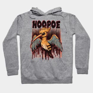 Hoopoe Spooky Design Hoodie